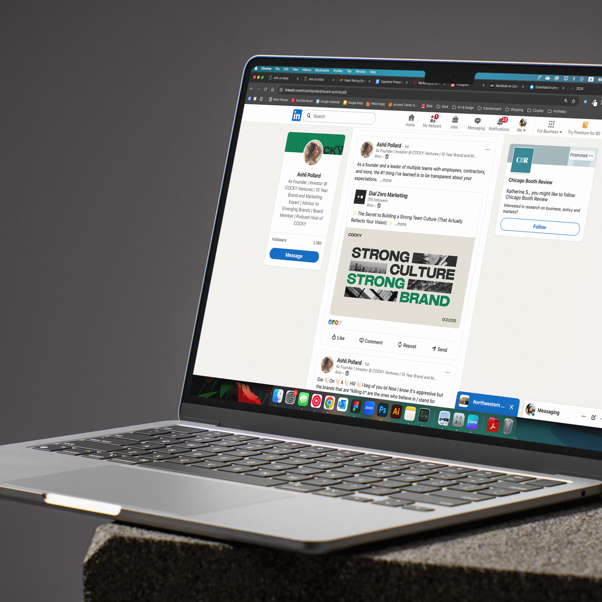 Cocky LinkedIn Strong Culture Post