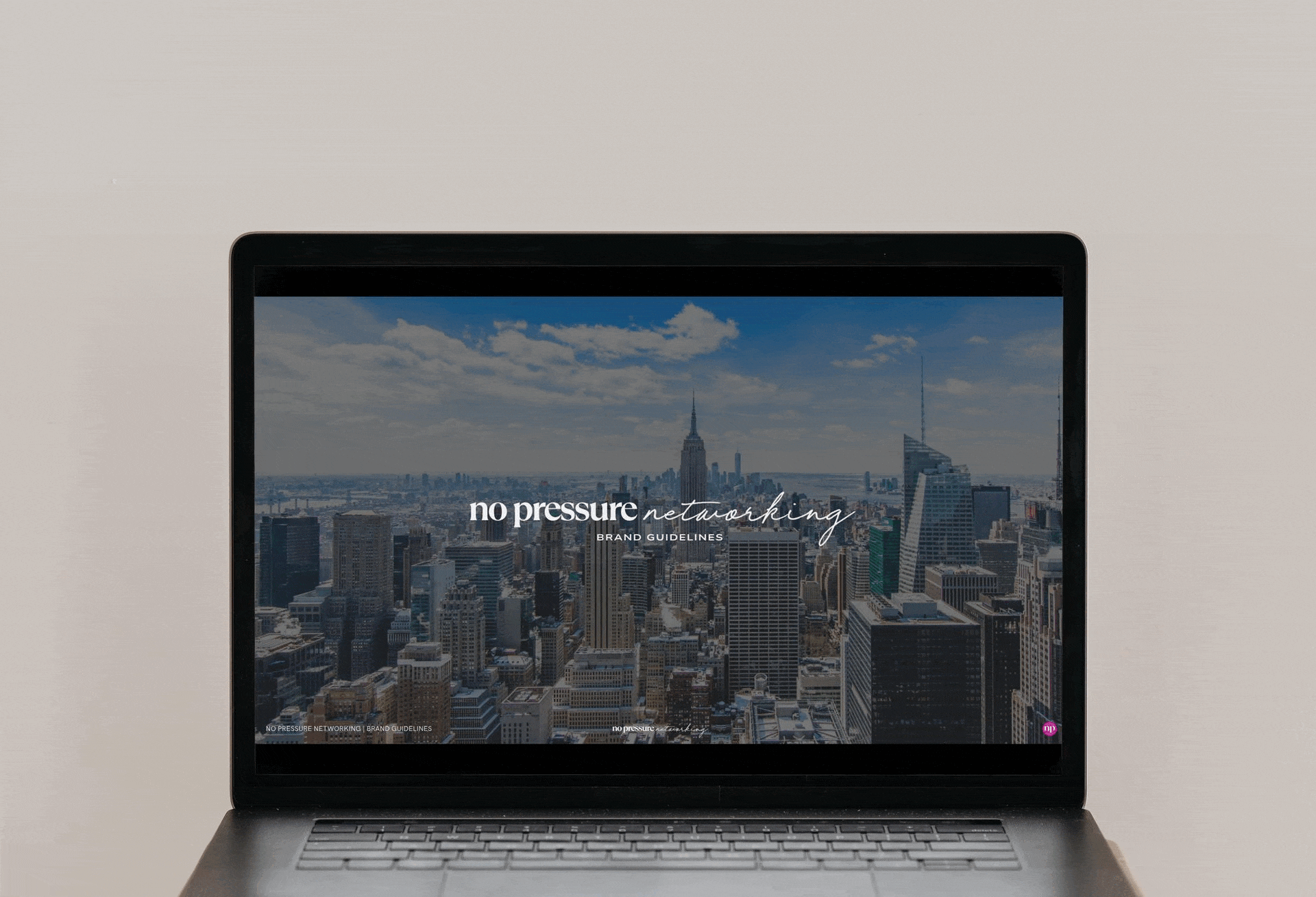 No Pressure Networking Branding Guidelines