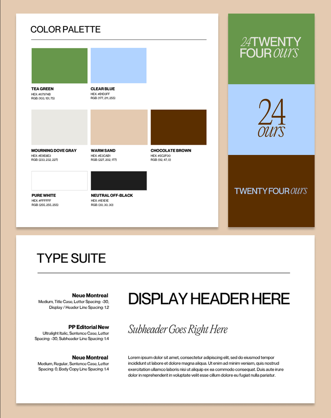 Twenty Four Ours Brand Card 3